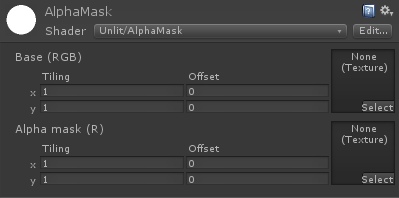 Alpha mask properties